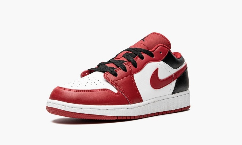 Nike Air Jordan 1 Low GS Schoenen Kinderen Wit Rood Zwart Nederland | 064712-VFH