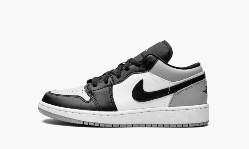 Nike Air Jordan 1 Low GS \'Shadow Neus\' Schoenen Kinderen Lichtgrijs Zwart Wit Nederland | 467953-UCD