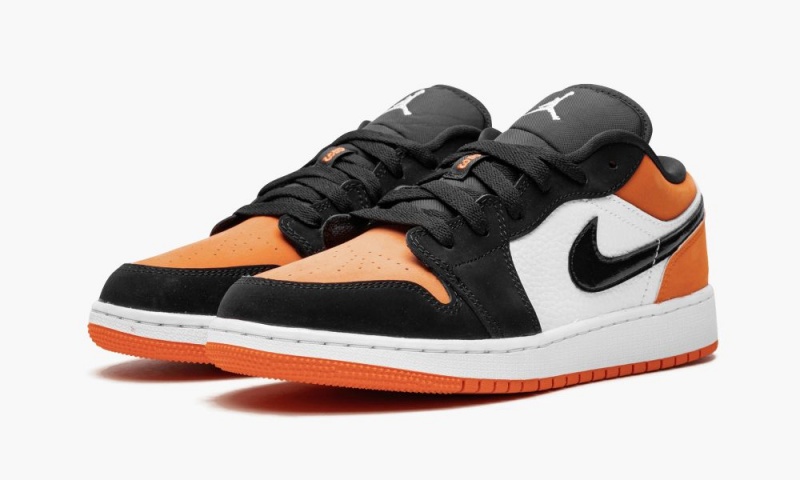Nike Air Jordan 1 Low (GS) 'Shattered Backboard' Schoenen Kinderen Wit Zwart Oranje Nederland | 910826-HBI
