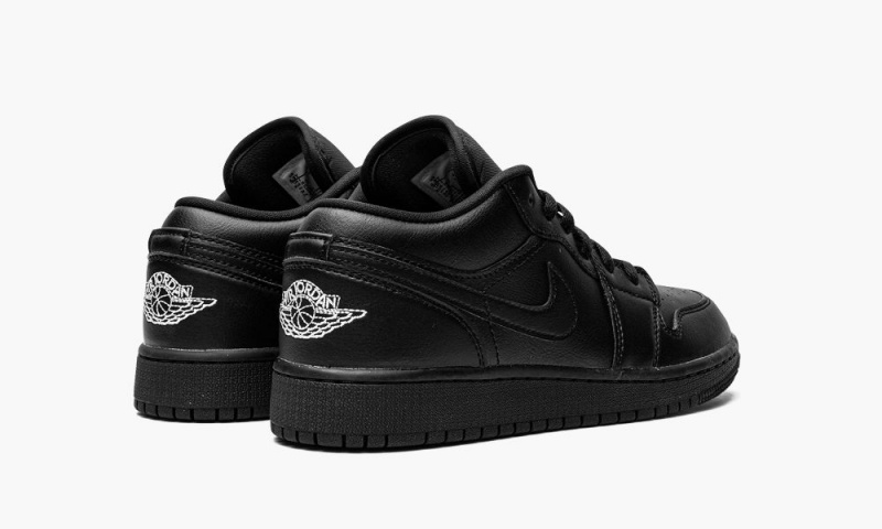 Nike Air Jordan 1 Low GS 'Triple Black' Schoenen Kinderen Zwart Wit Nederland | 074865-BQX