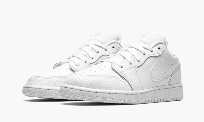 Nike Air Jordan 1 Low GS 'Triple White' Schoenen Kinderen Wit Nederland | 358179-PNX