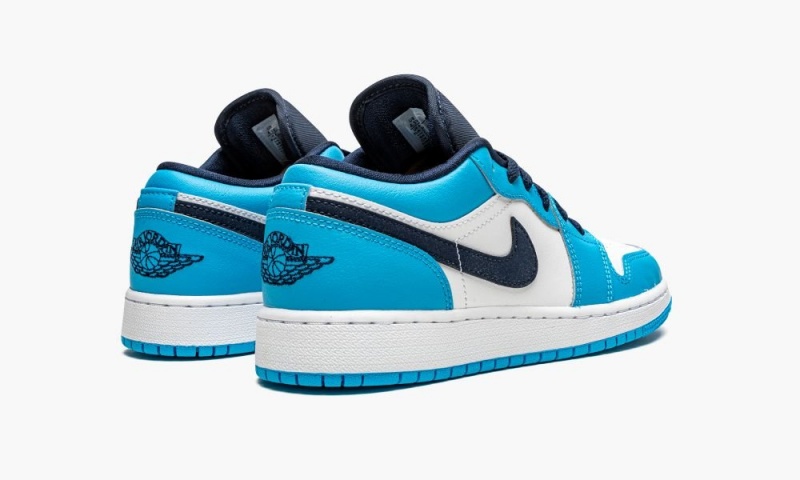 Nike Air Jordan 1 Low GS 'UNC' Schoenen Kinderen Wit Blauw Obsidian Nederland | 649183-EDX
