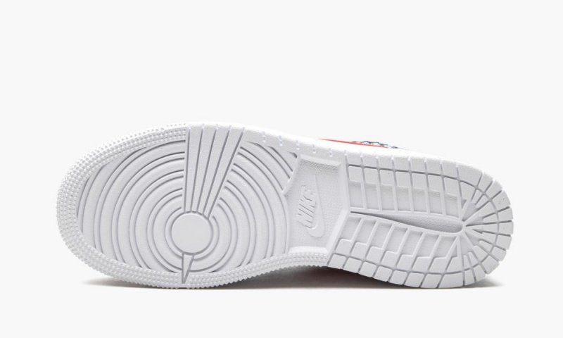 Nike Air Jordan 1 Low GS 'White Mesh / Multicolor' Schoenen Kinderen Zwart Rood Wit Nederland | 802637-HAJ