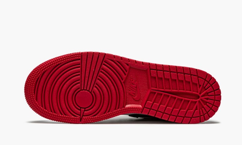 Nike Air Jordan 1 Low GS 'White / Gym Red' Schoenen Kinderen Wit Rood Zwart Nederland | 074892-DOQ