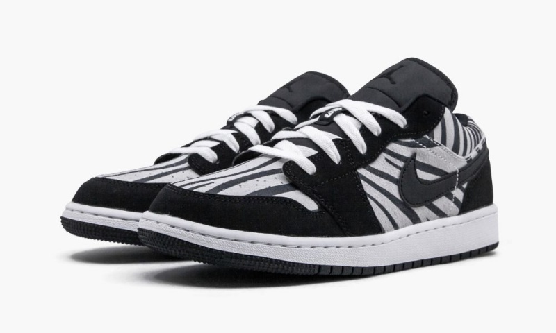 Nike Air Jordan 1 Low GS 'Zebra' Schoenen Kinderen Zwart Wit Nederland | 264137-ERY