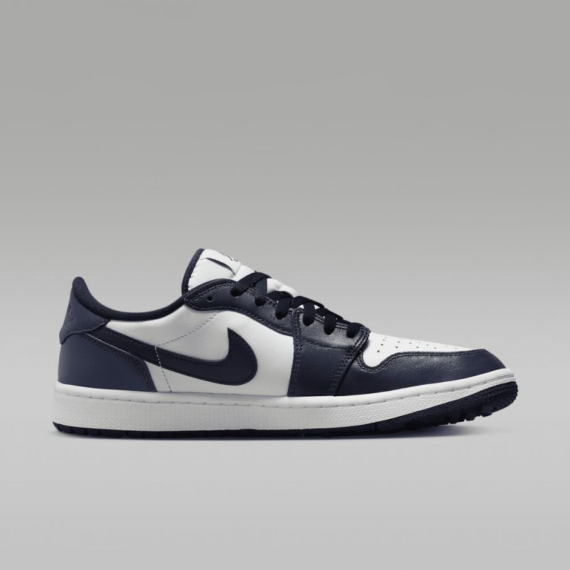 Nike Air Jordan 1 Low G Schoenen Heren Wit Donkerblauw Zwart Nederland | 697310-RGF