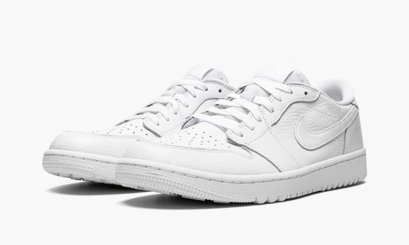 Nike Air Jordan 1 Low Golf 'Triple White' Schoenen Heren Wit Nederland | 371562-HKE