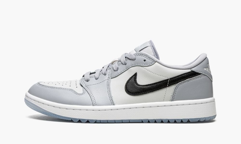 Nike Air Jordan 1 Low Golf \'Wolf Grey\' Schoenen Heren Grijs Zwart Nederland | 318752-RVP