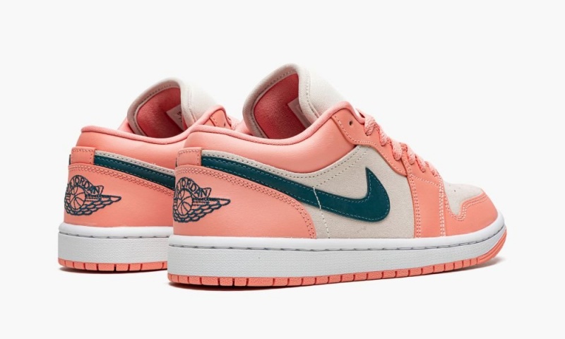 Nike Air Jordan 1 Low 'Light Madder Root' Schoenen Dames Donkerturquoise Groen Nederland | 713982-UIS