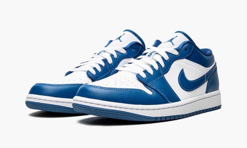 Nike Air Jordan 1 Low 'Marina Blue' Schoenen Dames Wit Blauw Nederland | 392175-NJU