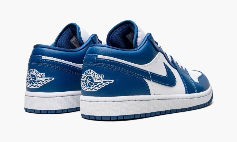 Nike Air Jordan 1 Low 'Marina Blue' Schoenen Dames Wit Blauw Nederland | 392175-NJU