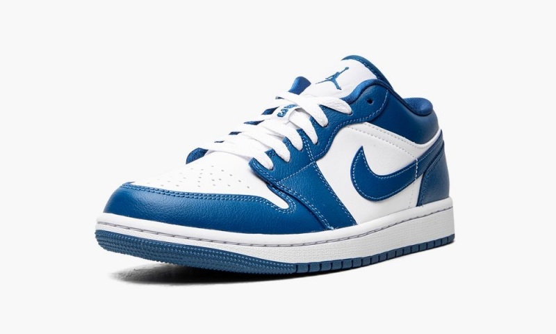 Nike Air Jordan 1 Low 'Marina Blue' Schoenen Dames Wit Blauw Nederland | 392175-NJU