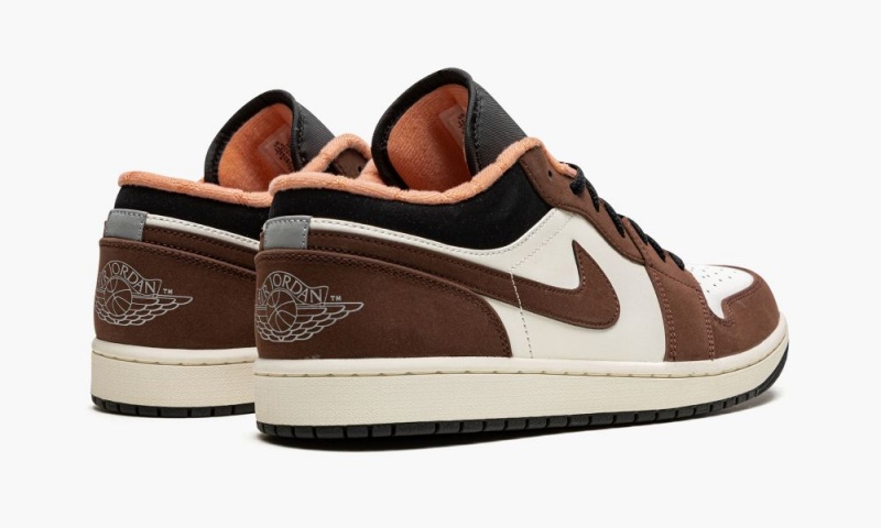 Nike Air Jordan 1 Low 'Mocha' Schoenen Heren Beige Wit Zwart Nederland | 984157-XKM