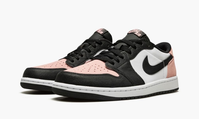 Nike Air Jordan 1 Low OG 'Bleached Coral' Schoenen Heren Zwart Koraal Wit Nederland | 538209-CXM