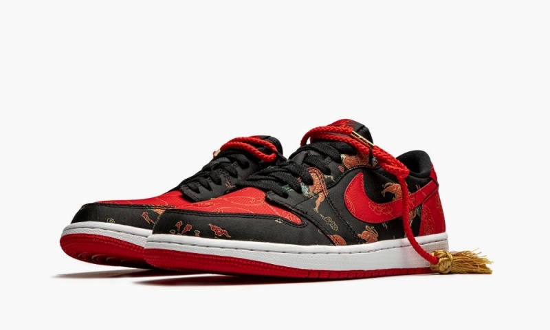 Nike Air Jordan 1 Low OG 'Chinese New Year 2021' Schoenen Heren Zwart Rood Metal Nederland | 945361-QMX