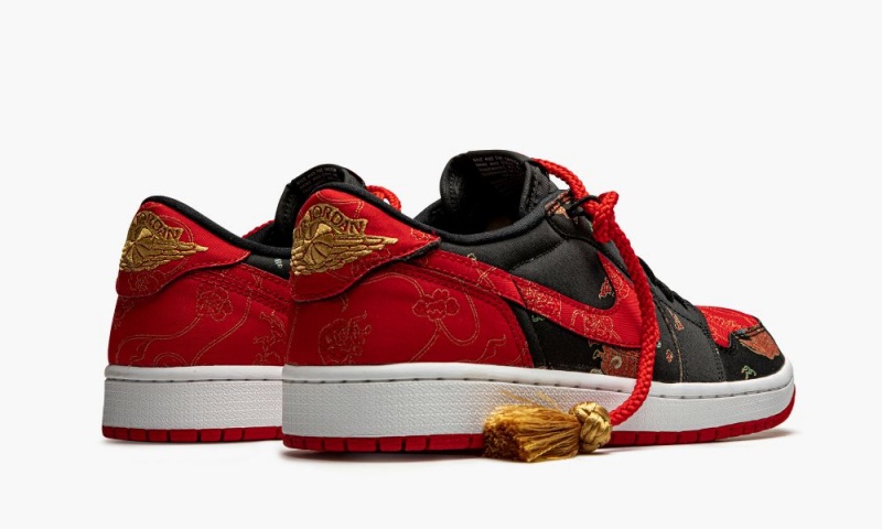 Nike Air Jordan 1 Low OG 'Chinese New Year 2021' Schoenen Heren Zwart Rood Metal Nederland | 945361-QMX