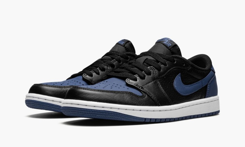Nike Air Jordan 1 Low OG 'Mystic Navy' Schoenen Heren Zwart Donkerblauw Wit Nederland | 139450-ZMA