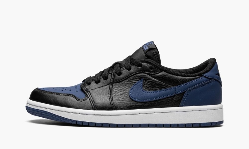 Nike Air Jordan 1 Low OG \'Mystic Navy\' Schoenen Heren Zwart Donkerblauw Wit Nederland | 139450-ZMA