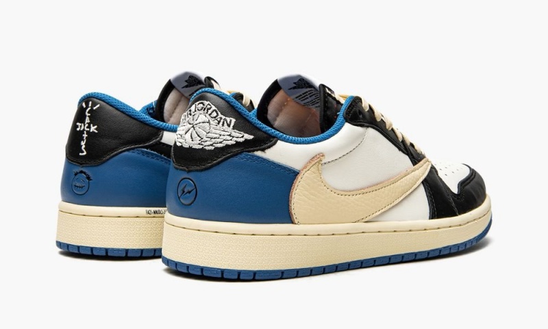 Nike Air Jordan 1 Low OG SP 'Travis Scott x Fragment' Schoenen Heren Zwart Wit Blauw Nederland | 281057-TSO