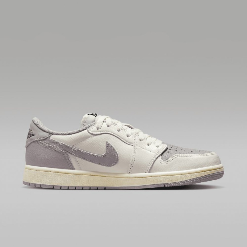 Nike Air Jordan 1 Low OG Schoenen Heren Grijs Zwart Nederland | 759486-VED
