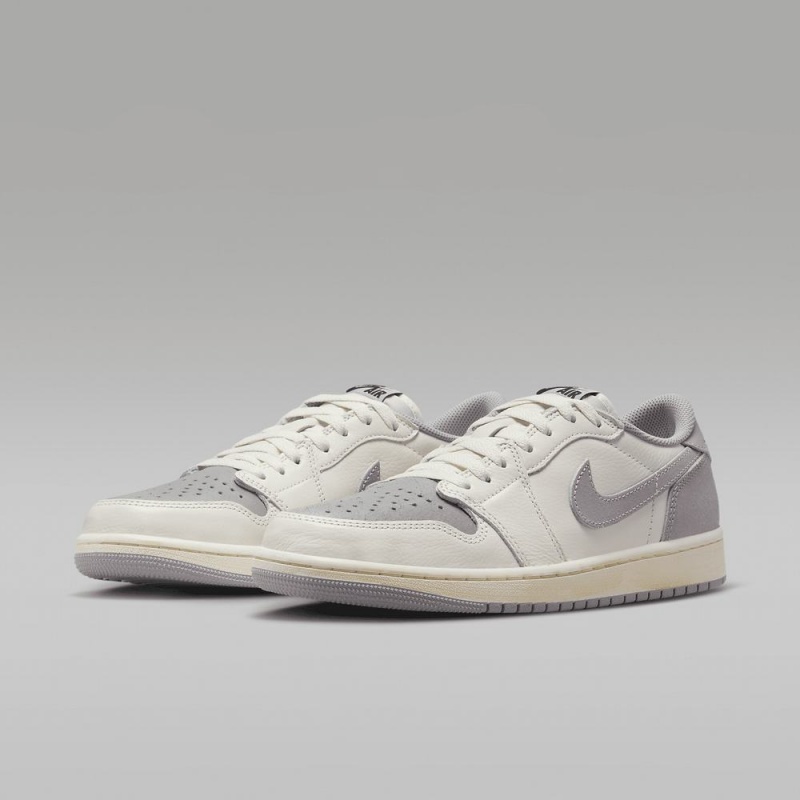 Nike Air Jordan 1 Low OG Schoenen Heren Grijs Zwart Nederland | 759486-VED