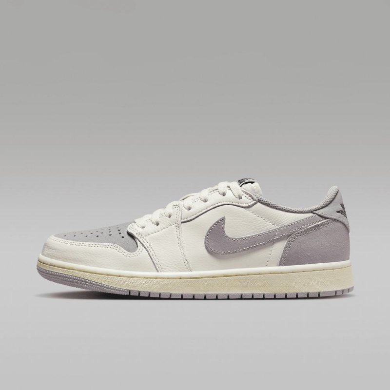 Nike Air Jordan 1 Low OG Schoenen Heren Grijs Zwart Nederland | 759486-VED
