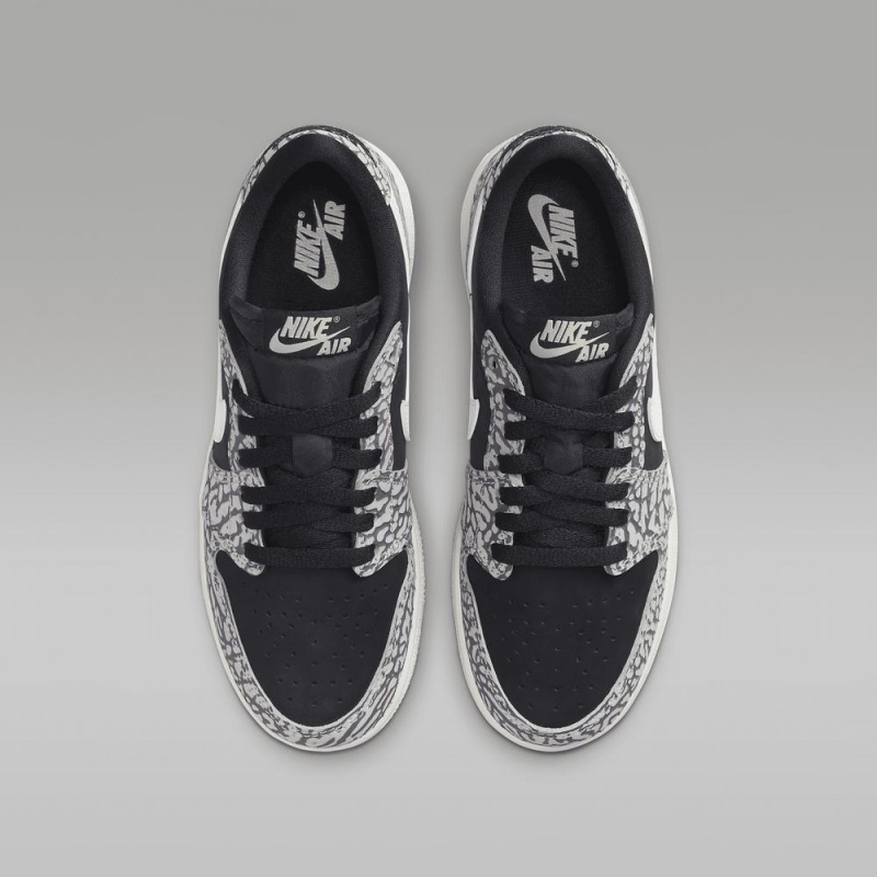 Nike Air Jordan 1 Low OG Schoenen Kinderen Zwart Wit Nederland | 581074-HYJ