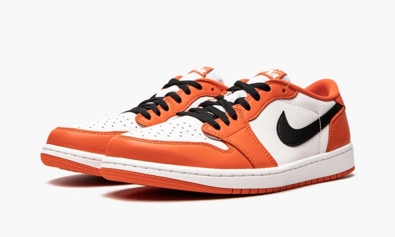 Nike Air Jordan 1 Low OG 'Starfish' Schoenen Heren Oranje Wit Zwart Nederland | 978362-XPC