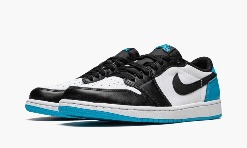 Nike Air Jordan 1 Low OG 'UNC' Schoenen Heren Wit Donkerblauw Zwart Nederland | 267403-ZOV