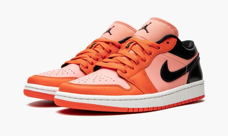 Nike Air Jordan 1 Low 'Orange Black' Schoenen Dames Oranje Zwart Nederland | 941025-YFJ