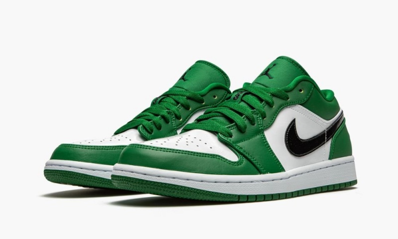 Nike Air Jordan 1 Low 'Pine Green' Schoenen Heren Diepgroen Zwart Wit Nederland | 045328-JDM