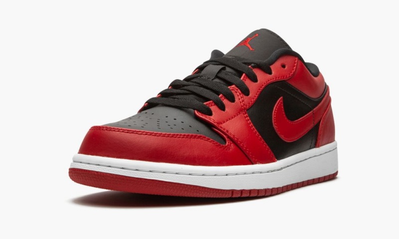 Nike Air Jordan 1 Low 'Reverse Bred' Schoenen Heren Zwart Rood Wit Nederland | 207438-DNF