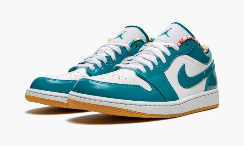 Nike Air Jordan 1 Low SE 'Barcelona' Schoenen Heren Turquoise Wit Nederland | 210457-OVP
