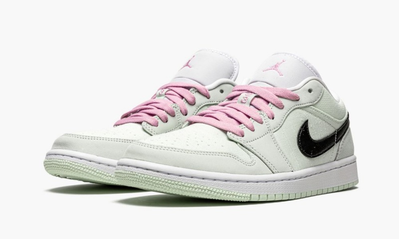Nike Air Jordan 1 Low SE 'Barely Green' Schoenen Dames Groen Zwart Nederland | 473186-CUE