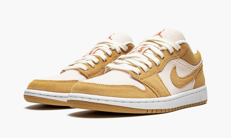 Nike Air Jordan 1 Low SE 'Corduroy & Suede' Schoenen Dames Bruin Wit Nederland | 120547-HQV
