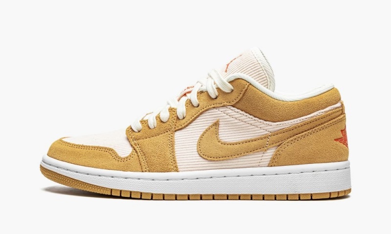 Nike Air Jordan 1 Low SE \'Corduroy & Suede\' Schoenen Dames Bruin Wit Nederland | 120547-HQV