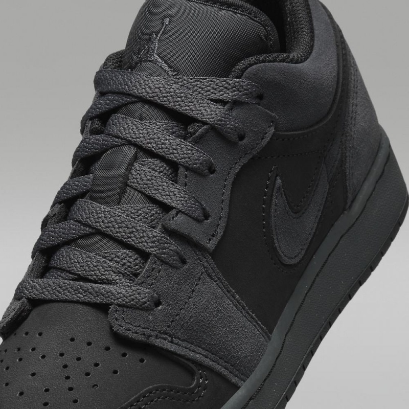 Nike Air Jordan 1 Low SE Craft Schoenen Kinderen Donkergrijs Rood Zwart Nederland | 190734-AZR