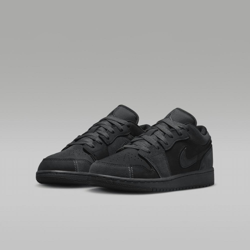 Nike Air Jordan 1 Low SE Craft Schoenen Kinderen Donkergrijs Rood Zwart Nederland | 190734-AZR