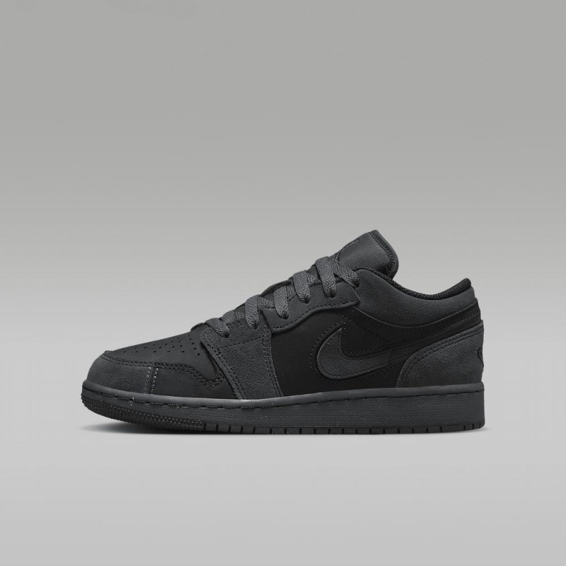 Nike Air Jordan 1 Low SE Craft Schoenen Kinderen Donkergrijs Rood Zwart Nederland | 190734-AZR