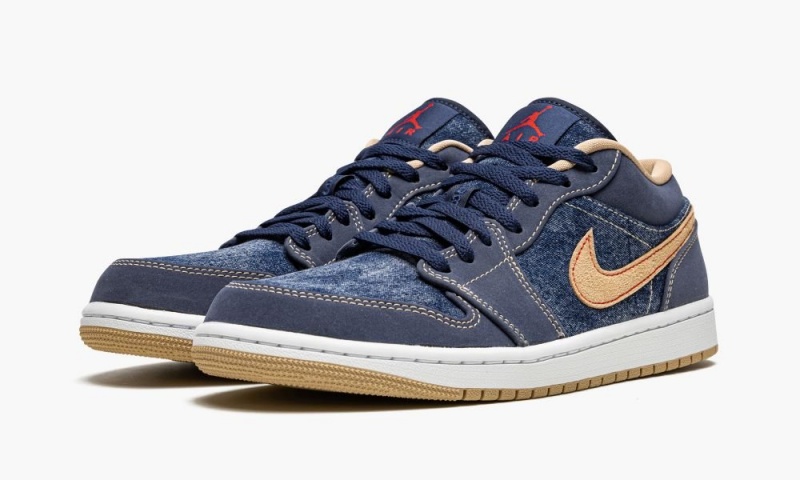 Nike Air Jordan 1 Low SE 'Denim' Schoenen Heren Donkerblauw Nederland | 758134-XAY