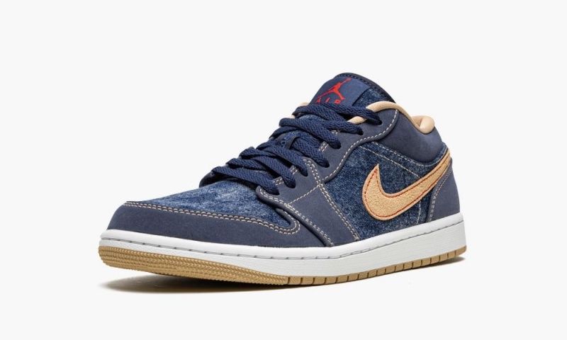 Nike Air Jordan 1 Low SE 'Denim' Schoenen Heren Donkerblauw Nederland | 758134-XAY