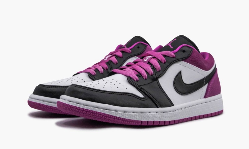 Nike Air Jordan 1 Low SE 'Fuchsia' Schoenen Heren Zwart Zwart Nederland | 049862-BSD