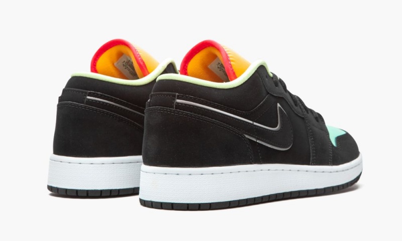 Nike Air Jordan 1 Low SE GS 'Aurora Green' Schoenen Kinderen Zwart Groen Nederland | 457631-IHE