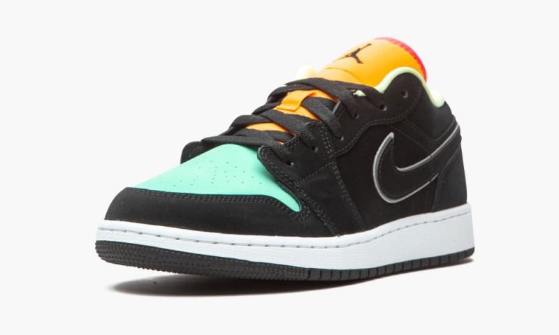 Nike Air Jordan 1 Low SE GS 'Aurora Green' Schoenen Kinderen Zwart Groen Nederland | 457631-IHE