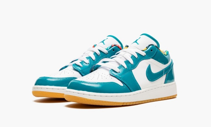 Nike Air Jordan 1 Low SE GS 'Barcelona' Schoenen Kinderen Turquoise Wit Nederland | 459368-FJI