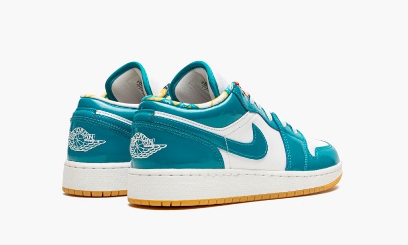 Nike Air Jordan 1 Low SE GS 'Barcelona' Schoenen Kinderen Turquoise Wit Nederland | 459368-FJI