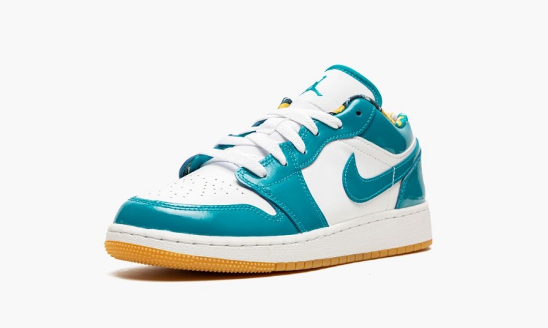 Nike Air Jordan 1 Low SE GS 'Barcelona' Schoenen Kinderen Turquoise Wit Nederland | 459368-FJI
