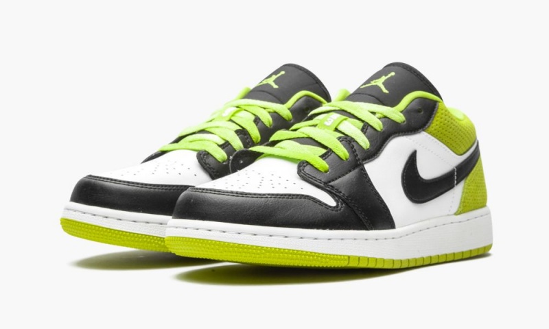 Nike Air Jordan 1 Low SE (GS) 'Black Cyber' Schoenen Kinderen Zwart Wit Nederland | 198234-DYZ