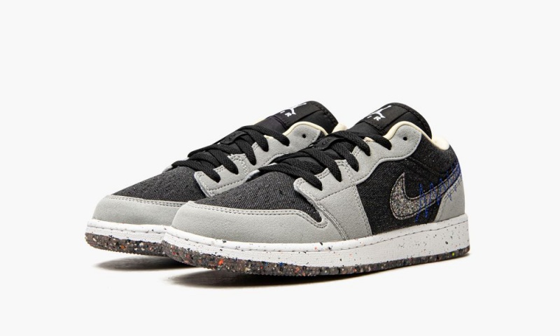 Nike Air Jordan 1 Low SE GS 'Crater' Schoenen Kinderen Lichtgrijs Zwart Nederland | 513872-ZST