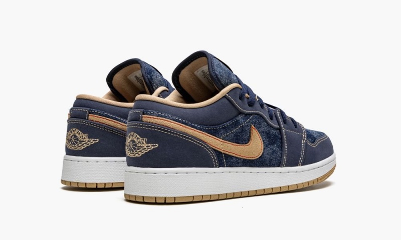 Nike Air Jordan 1 Low SE GS 'Denim' Schoenen Kinderen Donkerblauw Nederland | 750681-STR